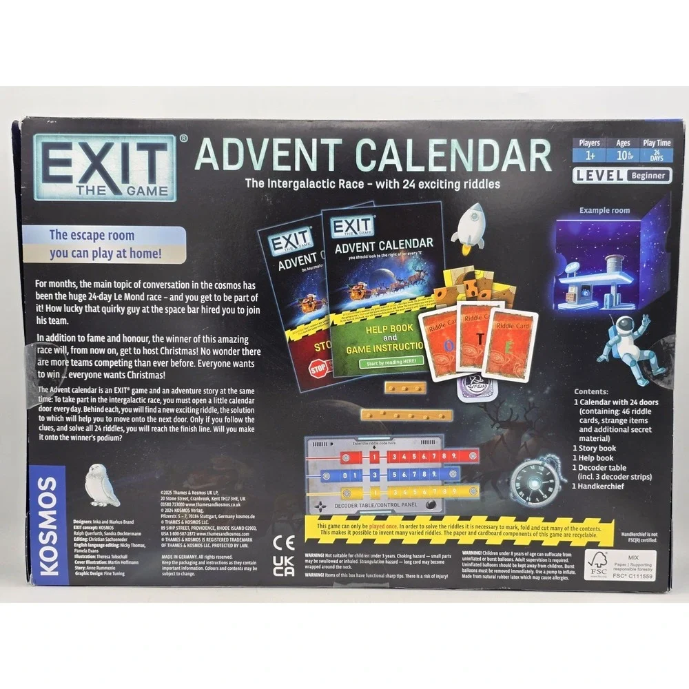 EXIT: The Game - Advent Calendar - The Intergalactic Race | Holiday Escape Room‎